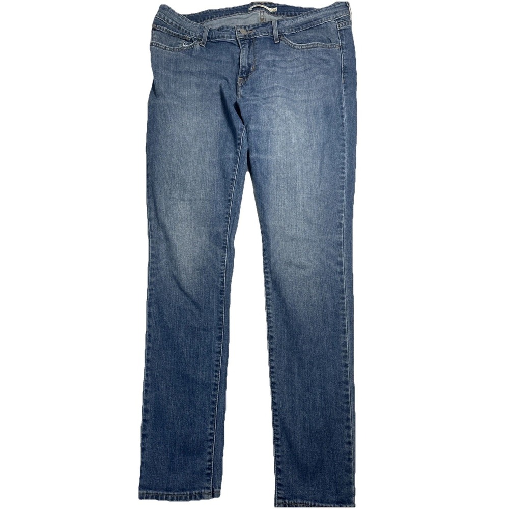 Levi's 711 Skinny Jeans Womens Blue Stretch Mid Rise Denim Size 32 (240)